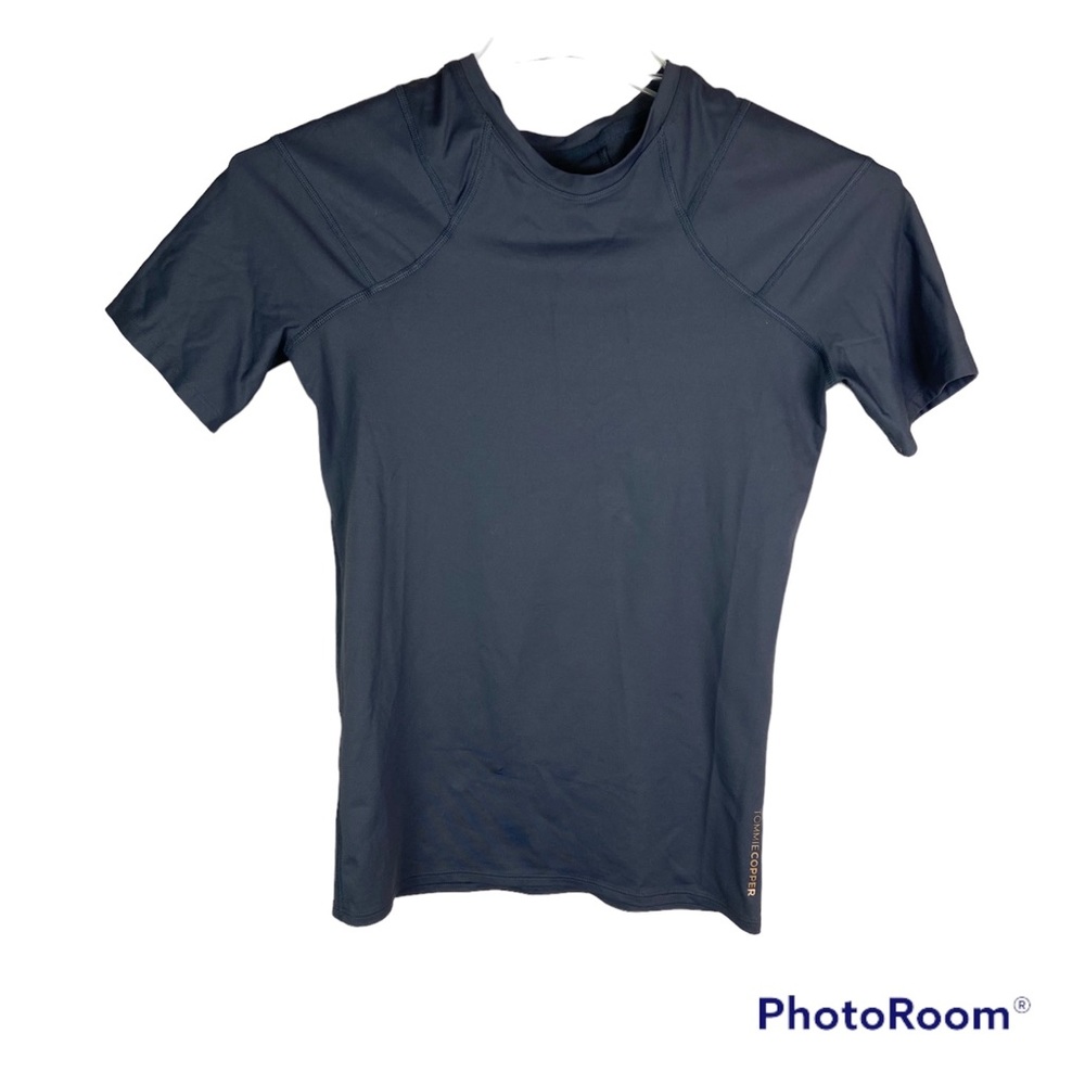 Tommie Copper gray copper and Zinc infused compression top